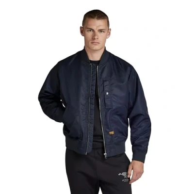 Abbildung von G STAR RAW Herren Deck Bomber Jacke, Blau (salute D24754 C143 C742), XS
