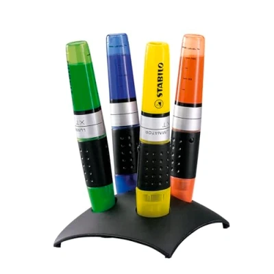 Abbildung von STABILO Marker LUMINATOR Textmarker 2+5 mm 4er Tischset