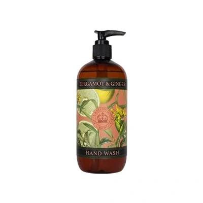 Abbildung von The English Soap Company Kew Gardens Luxuriöse Hand und Körperwäsche, erfrischende botanische Reinigung mit reichhaltigem Schaum, Bergamotte Ingwerduft 500 ml