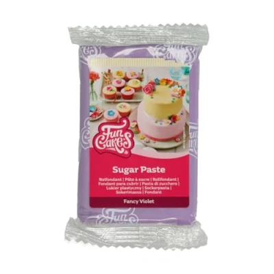 Abbildung von FunCakes Rollfondant Fancy Violet: Einfach zu verwenden, glatt, flexibel, weich und biegsam, perfekt zum Dekorieren von Kuchen, Halal, koscher glutenfrei, 250 g