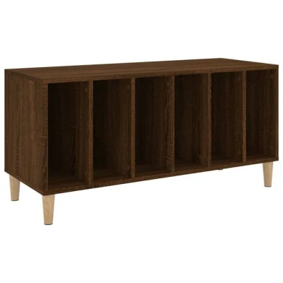 Abbildung von vidaXL Media Regal Plattenschrank Braun Eichen Optik 100x38x48 cm Holzwerkstoff, 1 tlg.