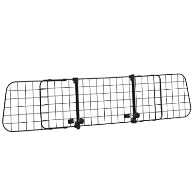 Abbildung von Hundeschutzgitter Auto Universal verstellbar Kofferraumgitter Trenngitter Metall schwarz (91 152) x