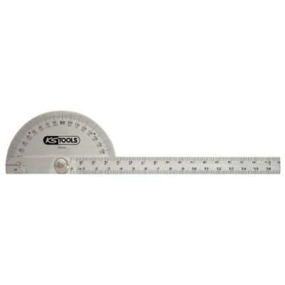 Abbildung von KS Tools 300.0700, Halbkreis, Edelstahl, Matte, 0 180, 22 cm