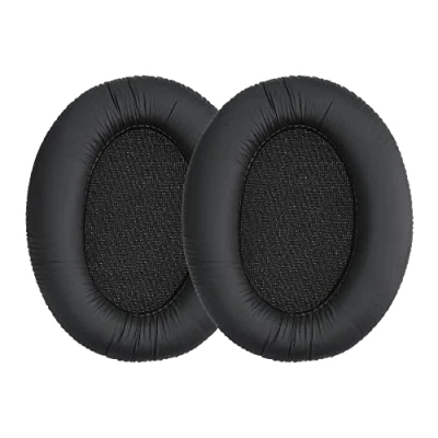 Abbildung von kwmobile 2X Ohrpolster kompatibel mit Sennheiser HD201 / HD206 HD180 HD200 Pro Polster Kopfhörer aus Kunstleder für Over Ear Headphones