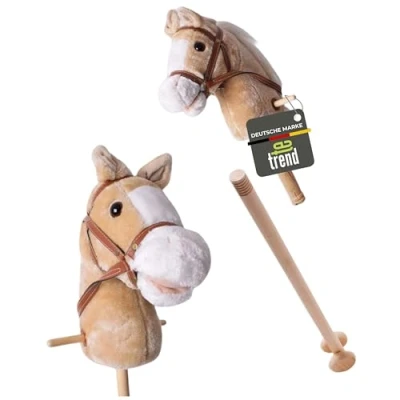 Abbildung von Steckenpferd Spielpferd Pferd zum Reiten mit Rollen und Sound