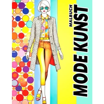 Abbildung von Mode Kunst Malbuch: Schönheitsartikel Ausmalbilder mit bezaubernden Illustrationen für Erwachsene Jugendliche und Mädchen zum Entspannen Stressabbau