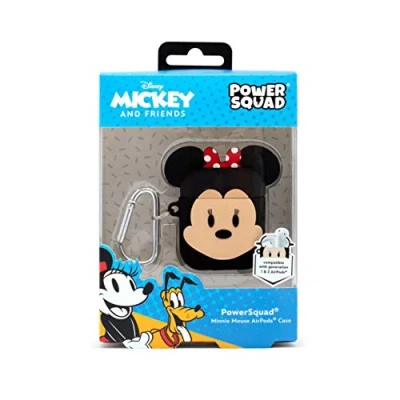 Abbildung von Disney ThumbsUp! PowerSquad AirPods Case &quot;Minnie Mouse&quot; Kopfhöreretui für kabellose Ohrhörer, 6.3 x 5.56 2.9 cm