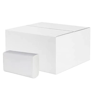 Abbildung von HERRMANN Interfold Papierhandtücher 21 x 24 cm Hochweiß 2 lagig 3000 Blatt Falthandtücher geeignet für Handtuchspender in Toiletten, Büros, Praxen und Studios
