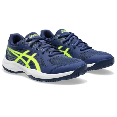 Abbildung von Asics Upcourt 6 Unisex Trainingsschuh für Kinder, Größe: 33, Blue expanse/safety yellow Schuhe
