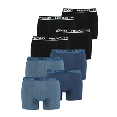 Abbildung von HEAD Herren Boxer Boxershort Unterhose 8er Multi Pack, 841001001, Farbe:Black/Blue Heaven, Bekleidungsgröße:L