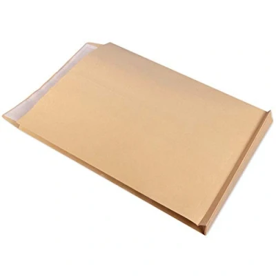 Abbildung von Clairefontaine 17450C Karton mit 250 Versandtaschen Kraftbraun C4 229x324 mm, Rillen, dehnbar Falten 30 selbstklebend, 120g, 1