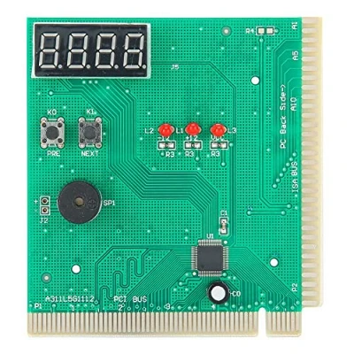 Abbildung von PC Motherboard Diagnosekarte, 4 stellige Karte Analyzer Computer Diagnose Post Tester für PCI &amp; ISA