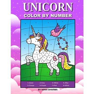 Abbildung von Unicorn Color By Number: Coloring Book for Kids Ages 4 8