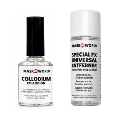 Abbildung von Collodium Narben Fluid 10 ml Special FX Make Up &amp; Entferner 50ml Horror Set
