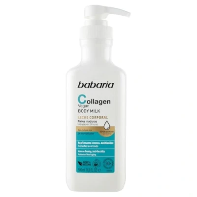 Abbildung von Babaria Feuchtigkeitsspendende Körpercreme mit veganem Kollagen, straffende Körpercreme, 500 ml, Anti Aging Effekt, Feuchtigkeitscreme für Damen und Herren