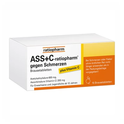 Abbildung von ASS + C ratiopharm gegen Schmerzen 10 St
