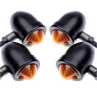 Abbildung von KATUR 4pcs Blinker Licht für Harley Honda Yamaha Bobber Custom Chopper Cafe Cruiser ...
