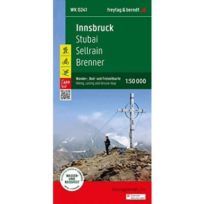 Abbildung von Innsbruck, Wander , Rad und Freizeitkarte 1:50.000, freytag &amp; berndt, WK 0241: Stubai Sellrain Brenner, mit APP, wasserfest reißfest (freytag berndt Freizeitkarten)
