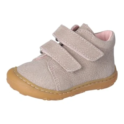 Abbildung von RICOSTA Mädchen Stiefel Chrisy, Baby und Kleinkinder Lauflernschuhe, Weite: WEIT, lose Einlage, terracare, Booties, Leder, kies/Rose (670), 19 EU