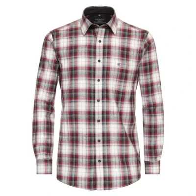 Abbildung von Casamoda Comfort FIT Freizeit Hemd, Herren, Größe: Large, Rot