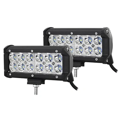 Abbildung von Willpower 2pc LED Arbeitsscheinwerfer Bar 18 cm 36W Scheinwerfer 12V 24V Zusatzscheinwerfer 6000K Wasserdicht Rückfahrscheinwerfer für Auto Traktor Offroad SUV UTV ATV