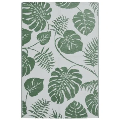 Abbildung von vidaXL Outdoor Teppich, Gartenteppich Beidseitig, Balkonteppich Terrassenteppich UV beständig, Läufer Teppich für Balkon Terrasse, Grün 140x200cm PP
