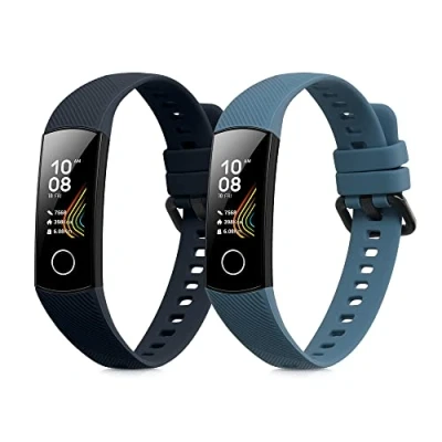 Abbildung von kwmobile Uhrenarmband 2x Sportarmband für HONOR Band 5 / 4, Armband TPU Silikon Set Fitnesstracker
