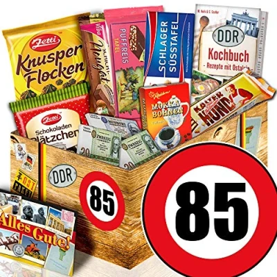Abbildung von Geschenk zum 85. Geburtstag/Schokolade Ost/Geschenke 85 Geburtstag Frau