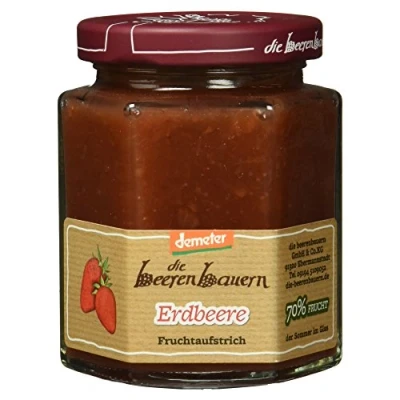 Abbildung von demeter Die Beerenbauern Bio Erdbeer Fruchtaufstrich, 200g