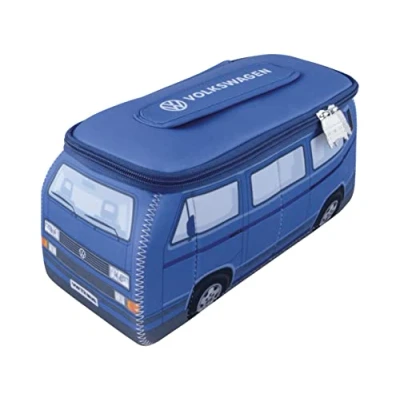 Abbildung von VW Collection by Brisa Volkswagen T3 Bulli BUS Kosmetiktasche, Größe: One Size, Blau