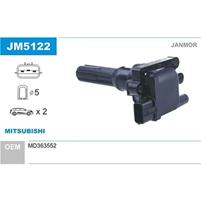 Abbildung von JANMOR JM5122 Zündspule MITSUBISHI: Lancer 7 Kombi, Limousine, Outlander I SUV