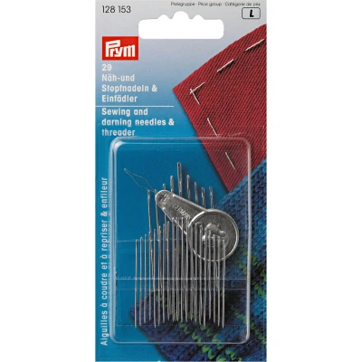 Abbildung von Prym 281535 Nadel und Einfädler Sortiment, Steel, Silber, Eine Grösse