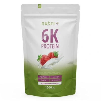 Abbildung von nutri+ 6K Veganes Protein Pulver Strawberry 1000 g