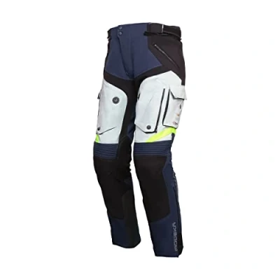 Abbildung von Modeka Panamericana 2 Motorrad Textilhose (Blue/Grey,XXL)