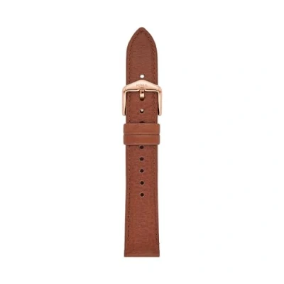 Abbildung von Fossil Uhrenband für Damen 18 mm LiteHide Leder braun, S181501