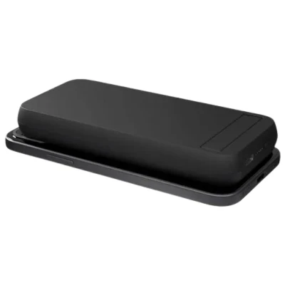 Abbildung von Magnetic wireless powerbank with kickstand 3 time charge von Zens Schwarz Kunststoff