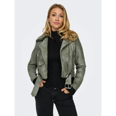Abbildung von ONLY Lederimitatjacke ONLMACY WASHED BIKER CC OTW
