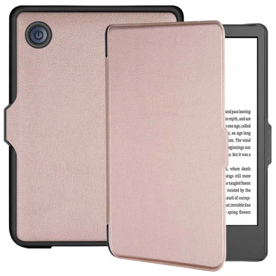 Abbildung von Slim Hard Case Klapphülle für das Kobo Clara 2E / Tolino Shine 4 Rose Gold