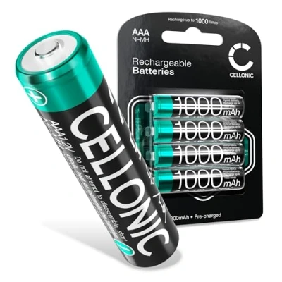 Abbildung von CELLONIC 4X Ersatz Akku für Muse MH 07DS Radio Lautsprecher Musikbox 1000mAh AAA Ersatzakku Soundbox Batterie