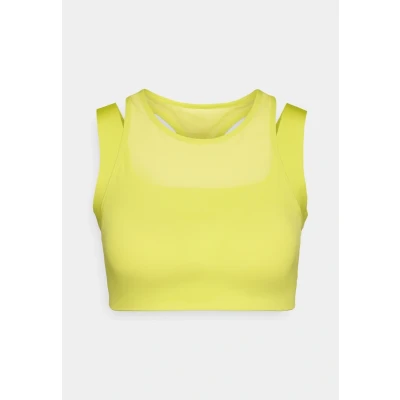 Abbildung von The North Face Refina Double Layer BRA Sportbh mit mittlerer Stützkraft, Damen, Größe: 32, Sulphur spring green