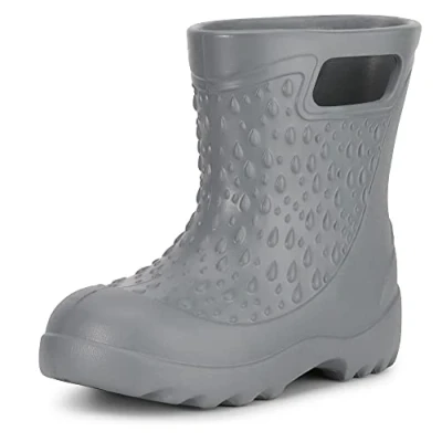 Abbildung von Ladeheid Kinder Mädchen Jungen leichte Eva Gummistiefel Regenstiefel LADW006 (Grau 2183, 32/33 EU)