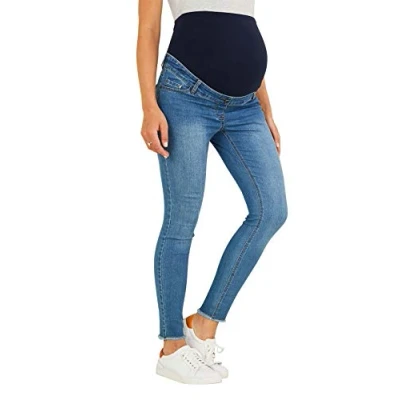 Abbildung von Vertbaudet 7/8 Slim Fit Jeans für die Schwangerschaft Blue Stone 36