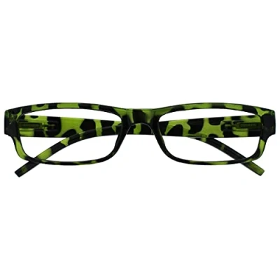 Abbildung von OPULIZE Unisex Ace Reading Glasses, Grüne Schildpatt, +3,00 Dioptrien