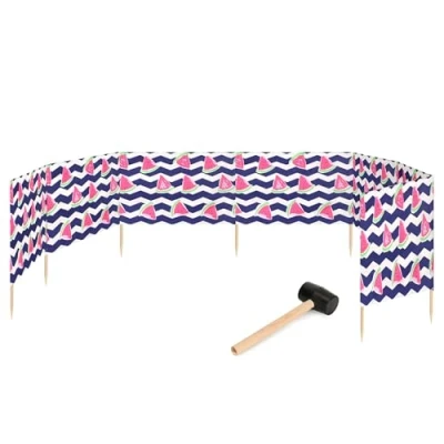 Abbildung von Garronda Windschutz Strand Sichtschutz 10m lang mit Gummihammer GAEX001