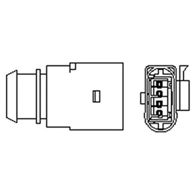 Abbildung von MAGNETI MARELLI 466016355045 Lambdasonde beheizt 4 VOLKSWAGEN: GOLF 5 Schrägheck, 6, Passat B6 Variant, AUDI: A3 A6 C6 Avant