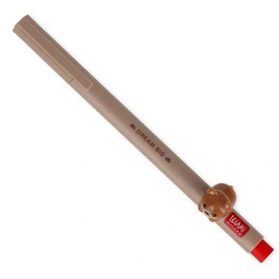 Abbildung von Gelstift mit Tierfigur Bär Lovely Friends Legami rote Tinte