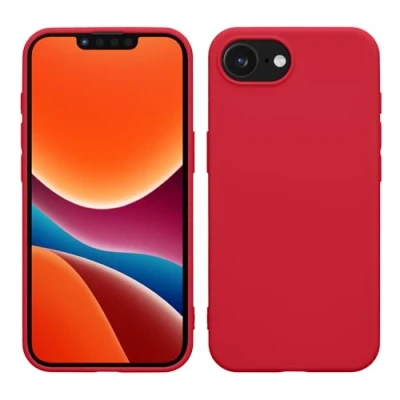 Abbildung von kwmobile Hülle kompatibel mit Apple iPhone SE 2025 / 4 4. Generation weiches TPU Silikon Case Cover geeignet für kabelloses Laden Pink matt