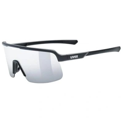Abbildung von Uvex dyrt Sportbrille für Damen und Herren starker Schutz vor Sonnenstrahlung mirror schwarz matt/silber verspiegelt one size