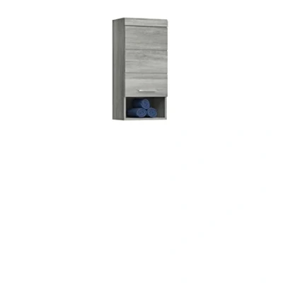 Abbildung von homes&amp;jones Soul Badezimmer, Badschrank, Schrank, Hängeschrank, Holzwerkstoff, rauchsilber, 37 x 79 24 cm