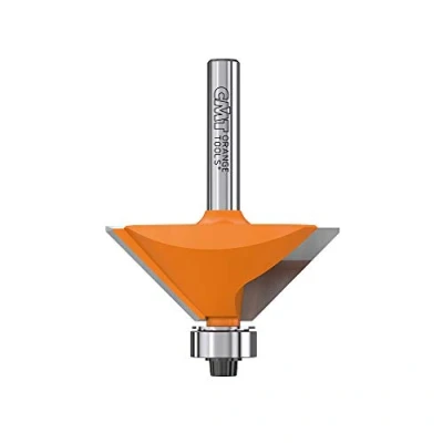 Abbildung von CMT ORANGE TOOLS 936.420.11 FASENFRÄSER M/ANLAUFLAGER 45GRAD S=8 D=45